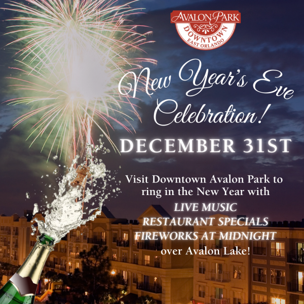 New Year’s Eve Celebration Marketplace at Avalon Park